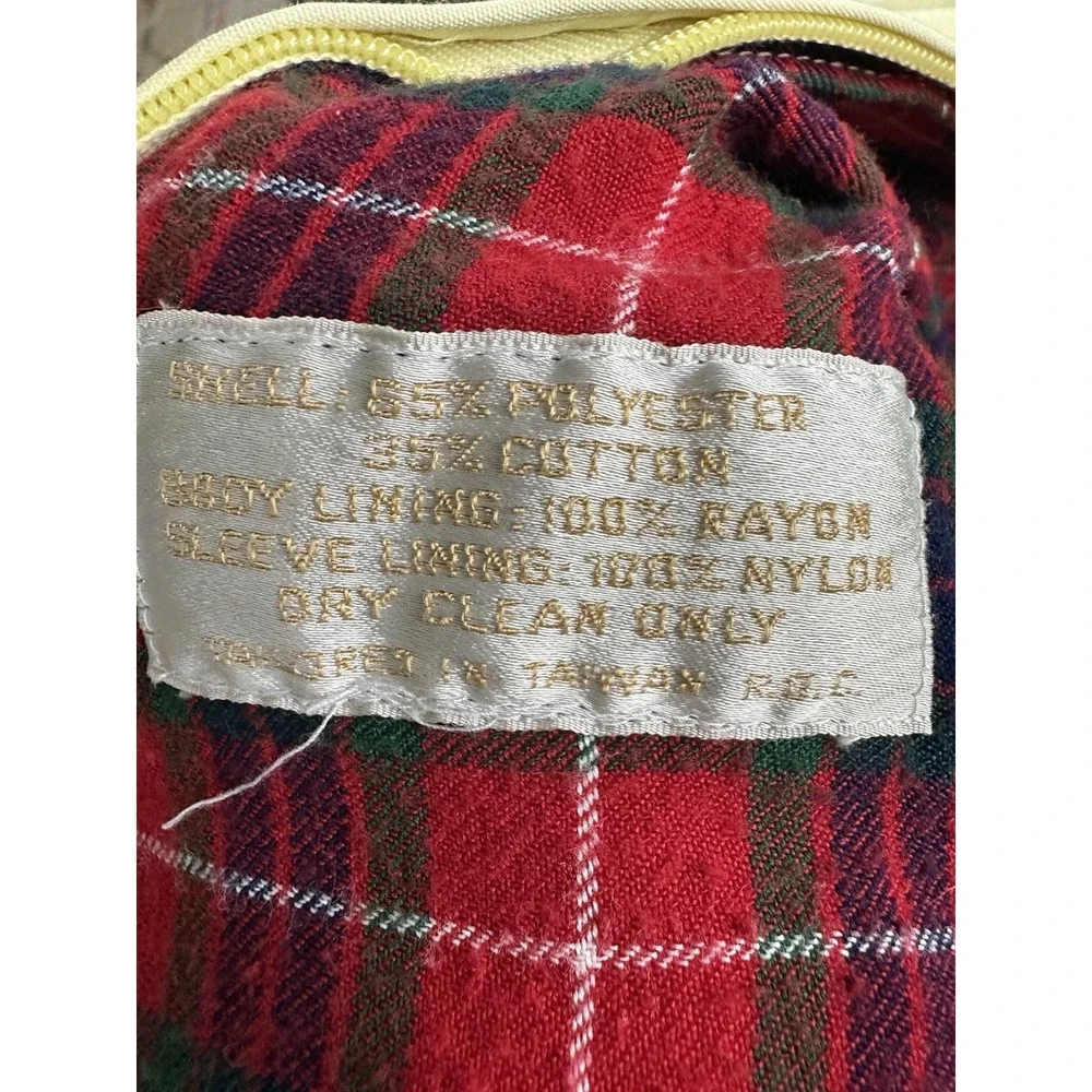 Vintage Baracuta‎ Men's G9 Harrington Jacket Classic Yellow Plaid Lined Sz 42R М
